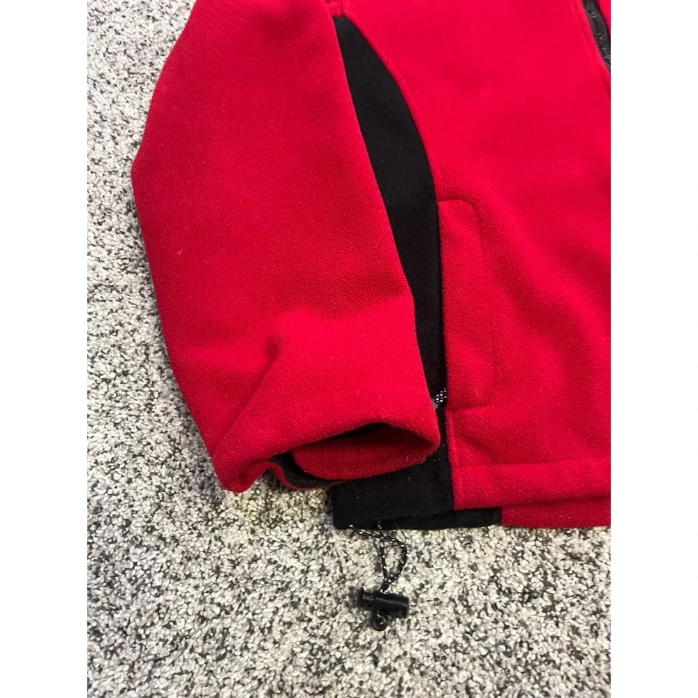 The North Face Summit Windstopper Fleece Jacket Mens L Red Black Hiking Gorpcore